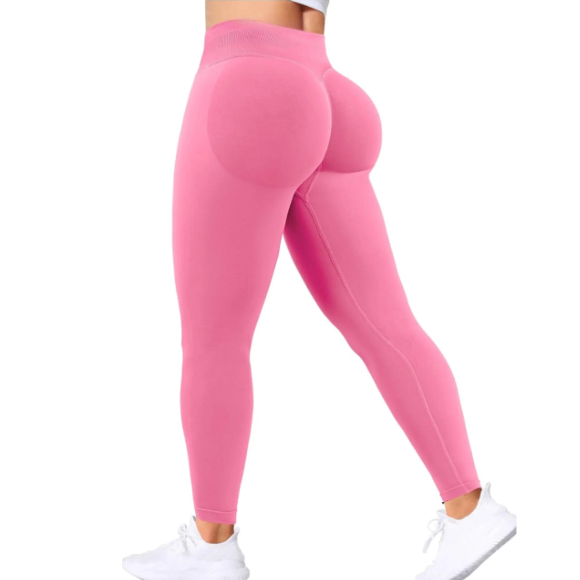 Seamless Women Solid Waist Yoga Pants hip Lifting Tights