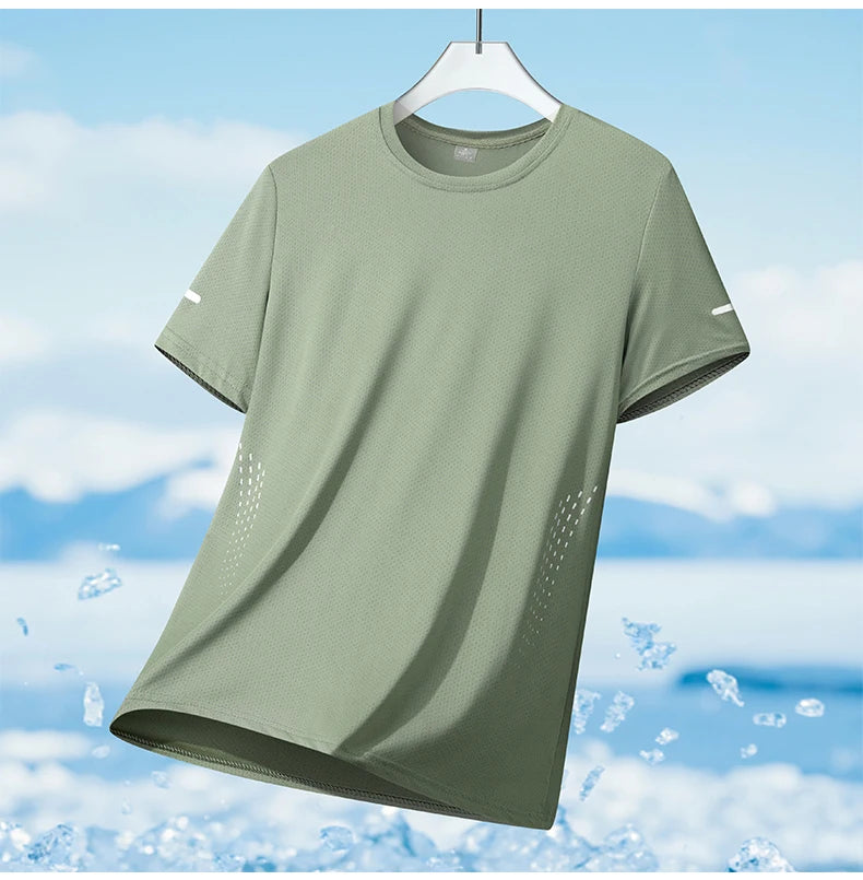 Men's Running Quick Drying T-Shirts Breathable For Sports and Fitness
