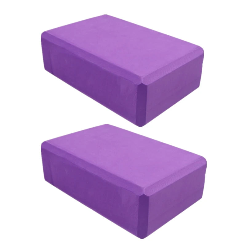 2 Pack Gym Blocks Foam Brick Training Exercise Fitness Equipment Yoga Blocks