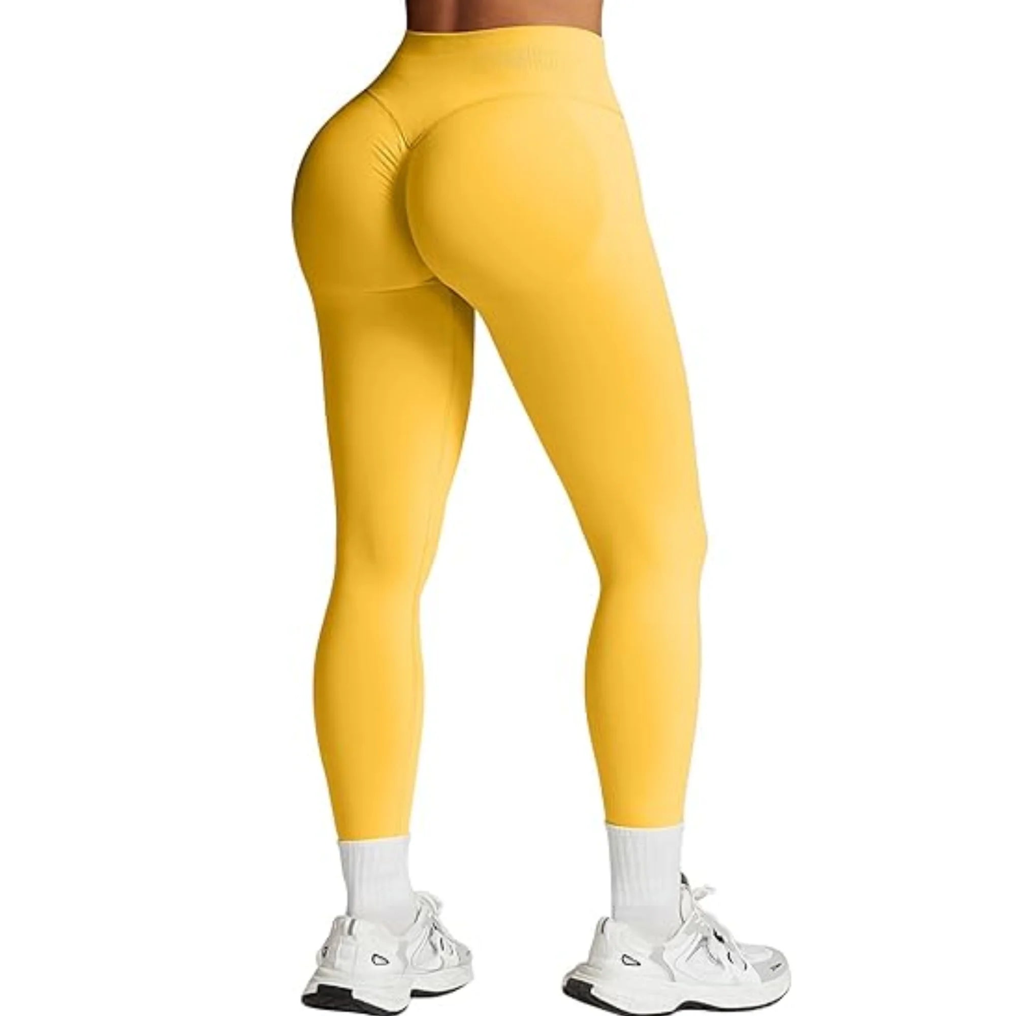 Seamless Women Solid Waist Yoga Pants hip Lifting Tights