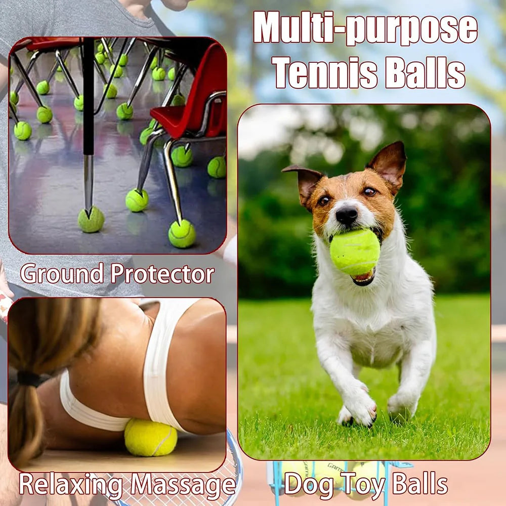 6/12 Pack Tennis Balls for Beginner High Elasticity Practice Tennis Balls With Bag