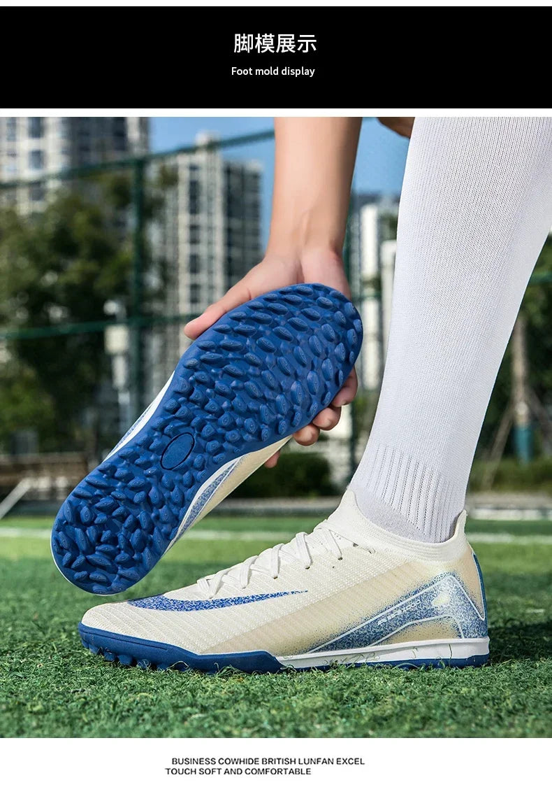 Men and Women Professional Training Football Cleats Ultralight Soccer Shoes