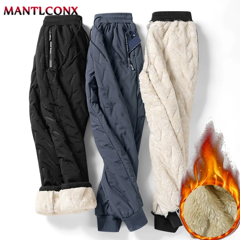 Thick Warm Winter Sweatpants for Men Thermal Trousers