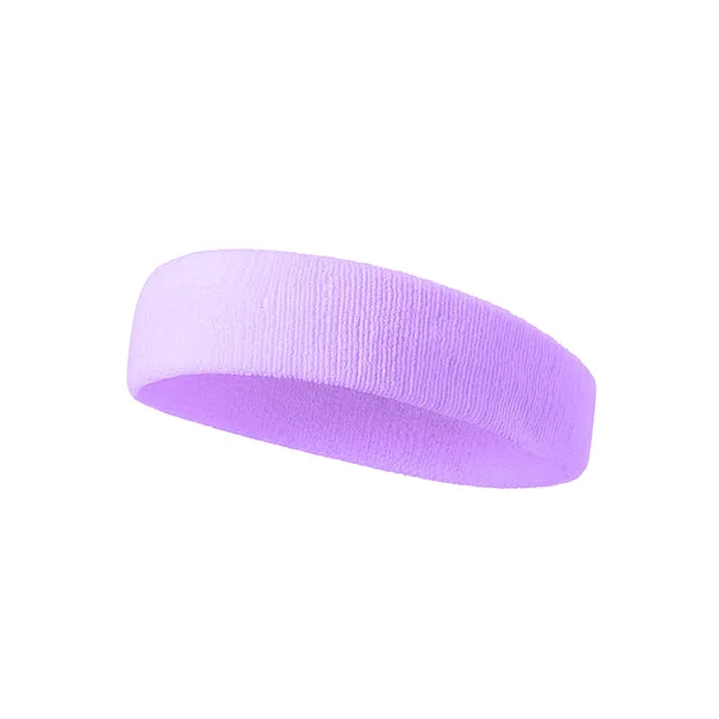 Women/Men Cotton Elastic Sweatband For Fitness Sports