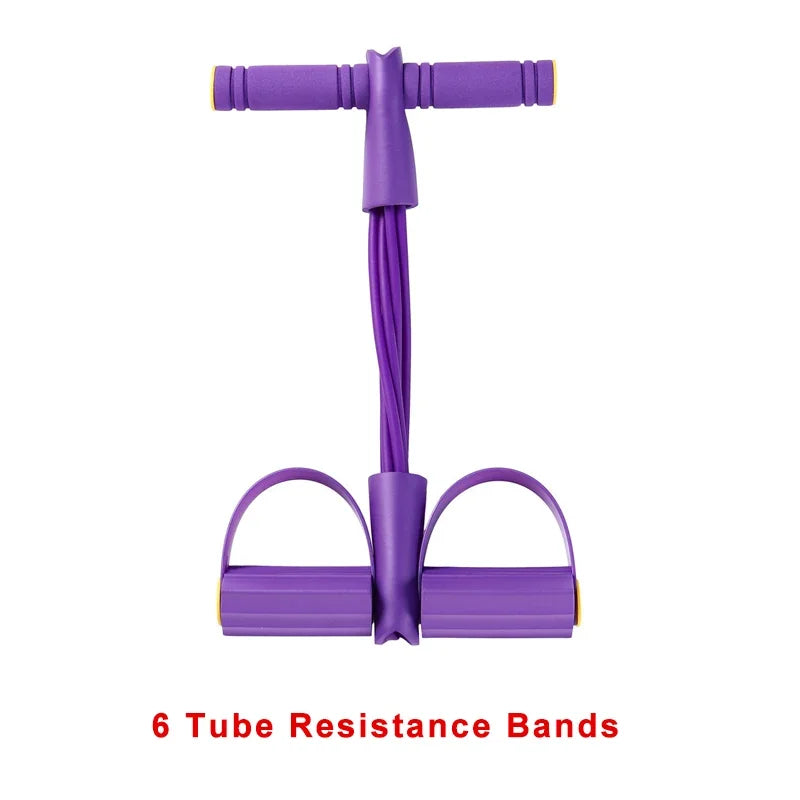 Resistance Band Tensioner with Non-Slip Handles - Home Fitness Equipment for Abdominal Muscle Training