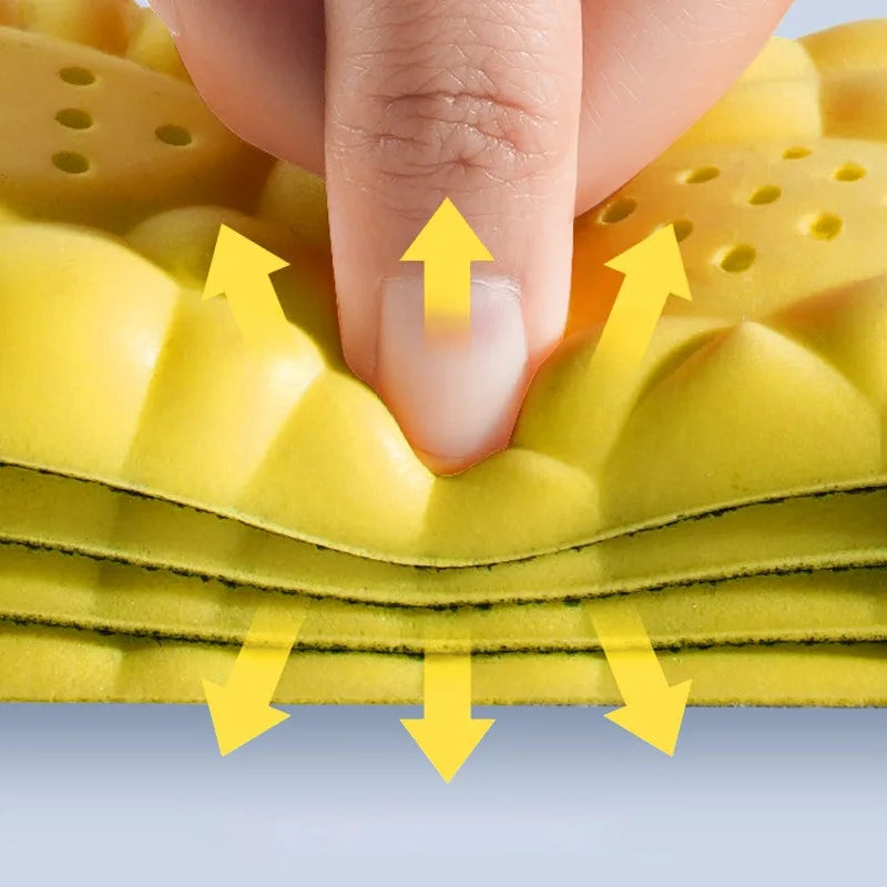 4D Cloud Technology Sports Insoles for Shoes Breathable Shock Absorption Cushion Running Insoles