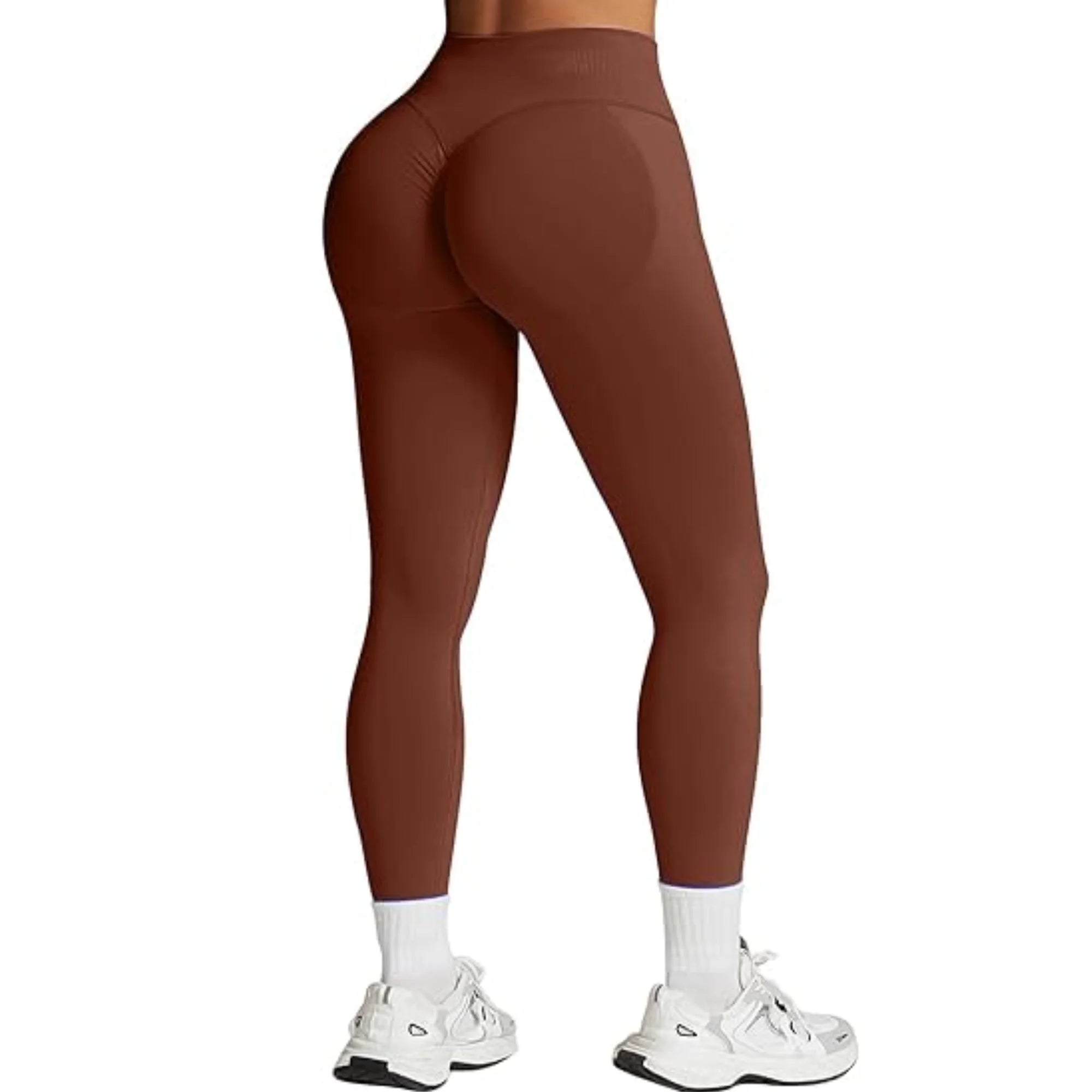 Seamless Women Solid Waist Yoga Pants hip Lifting Tights