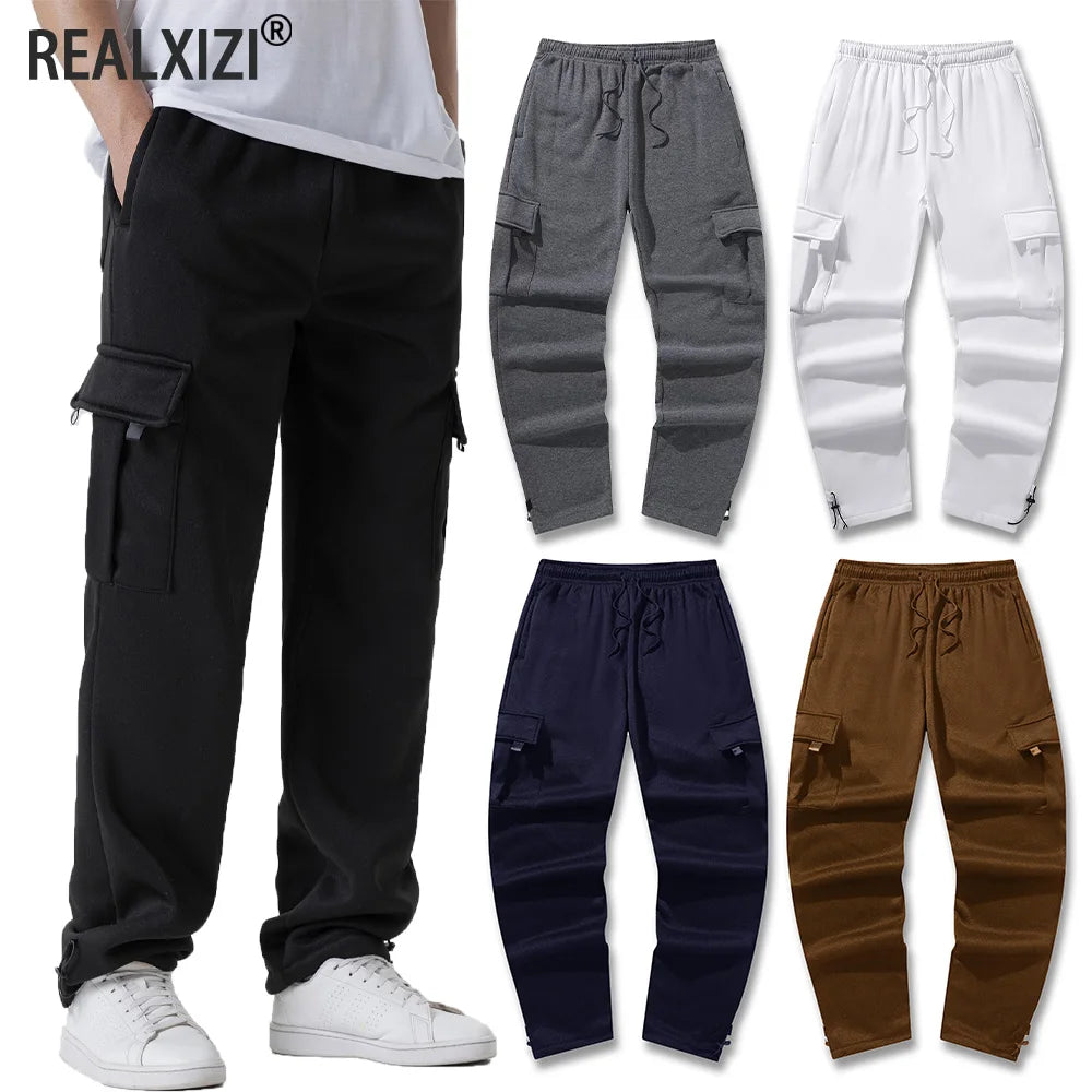 Men's Multi-Pockets Sweatpants Joggers For Fitness and Sports