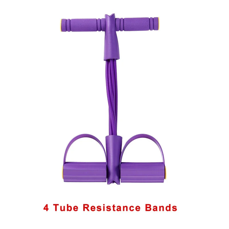 Resistance Band Tensioner with Non-Slip Handles - Home Fitness Equipment for Abdominal Muscle Training