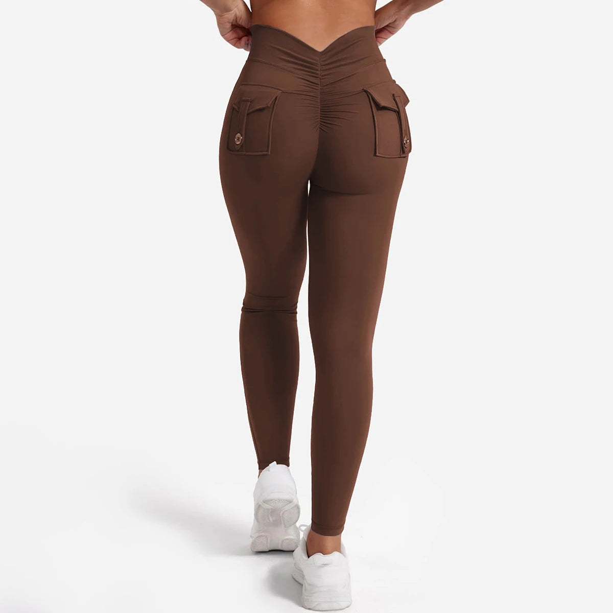 Women's Yoga Leggings With Buttocks Pocket