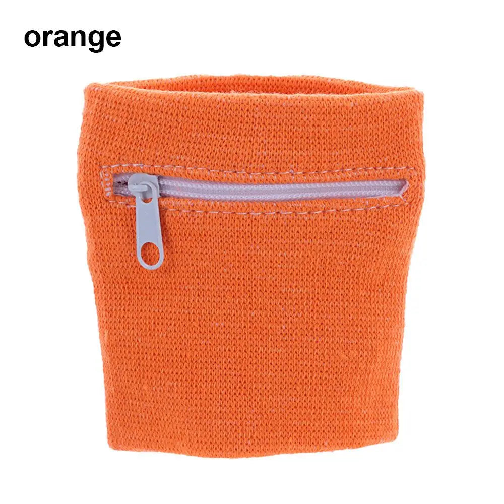 1 Piece Sports Wristband With Zipper Wrist Protection Absorbent Sleeve Towel