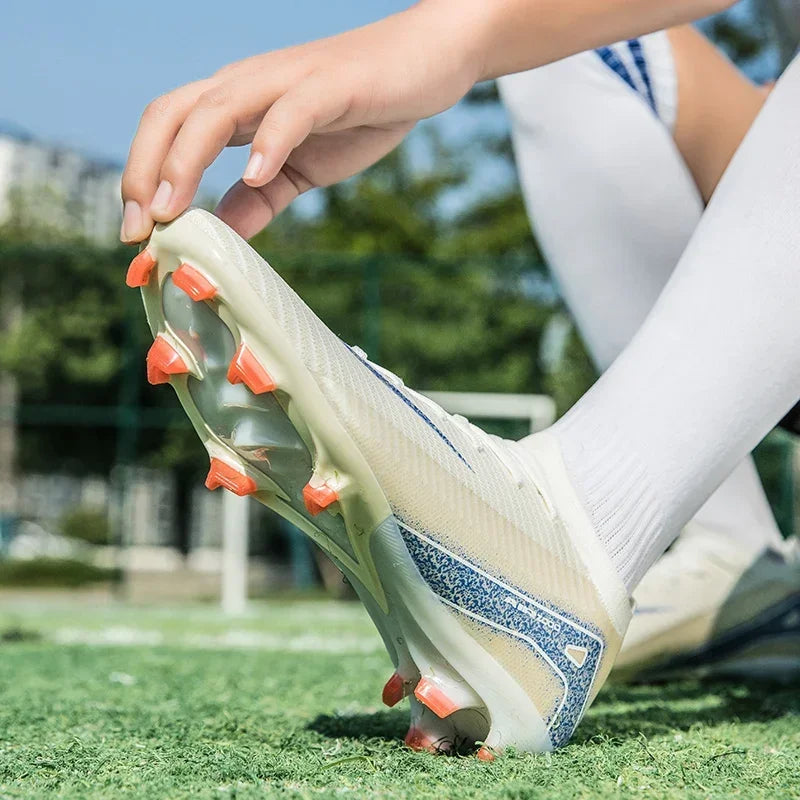 Men and Women Professional Training Football Cleats Ultralight Soccer Shoes