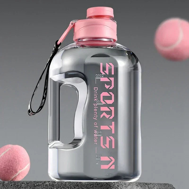 1.7L/2.7L Large Capacity Water Bottle For Fitness Sports