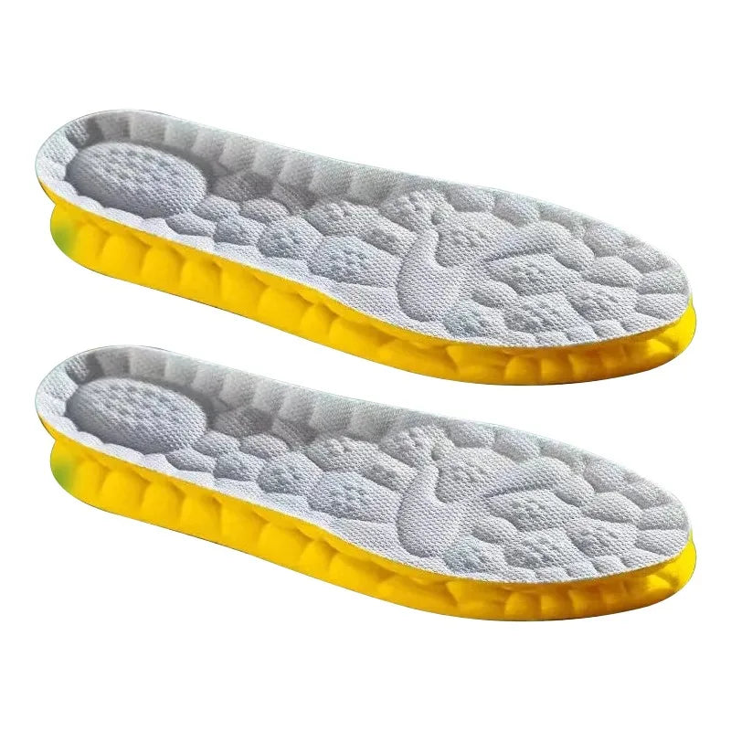 4D Cloud Technology Sports Insoles for Shoes Breathable Shock Absorption Cushion Running Insoles