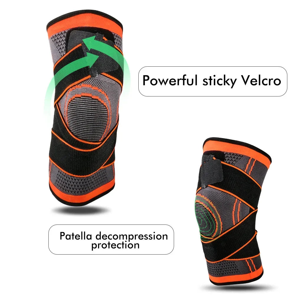 Knee Compression Brace with Adjustable Straps for Working Out