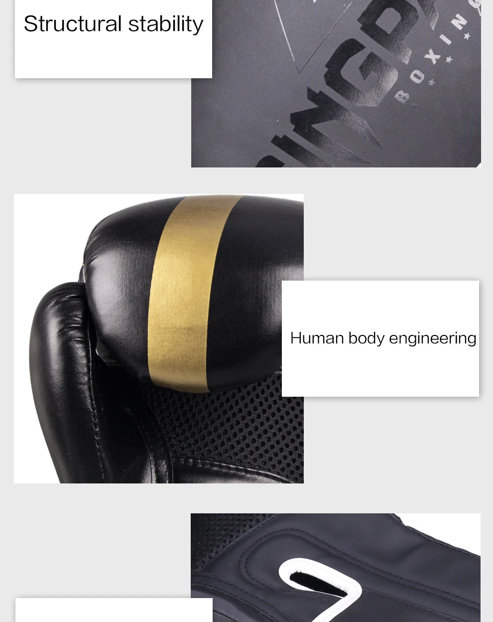 Professional 6/8/10/12/14oz Boxing Gloves