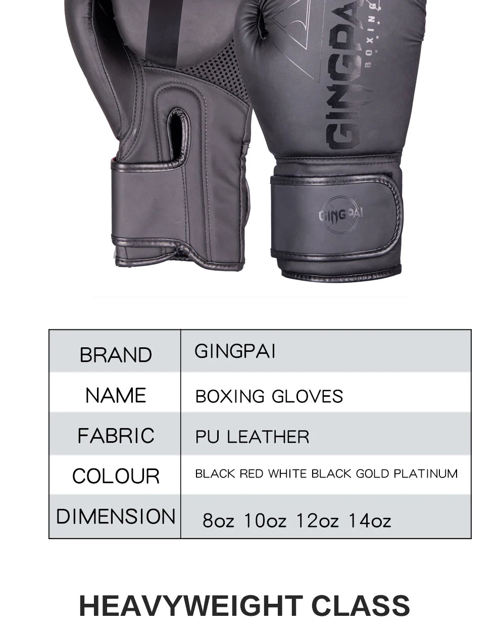 Professional 6/8/10/12/14oz Boxing Gloves