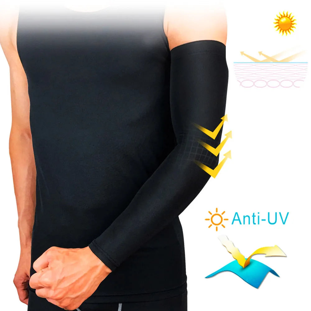 1 Piece Cooling UV Sun Protection Arm Sleeves For Running And Fitness