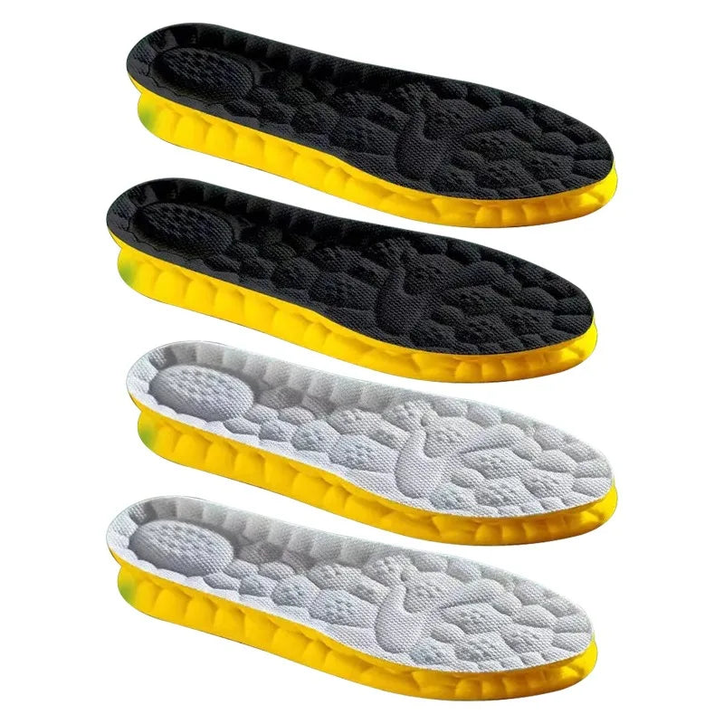 4D Cloud Technology Sports Insoles for Shoes Breathable Shock Absorption Cushion Running Insoles