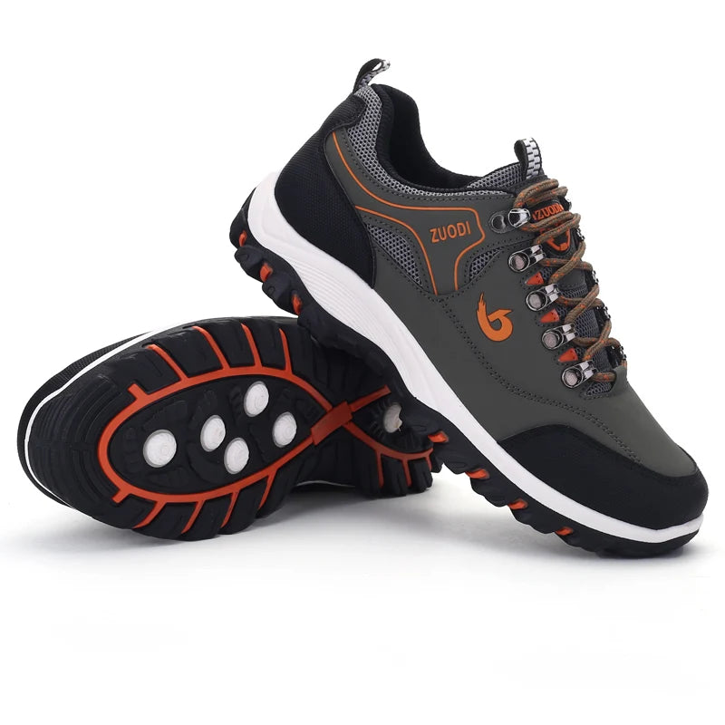 Men's Waterproof Hiking Shoes Outdoor Leather Sports Shoes