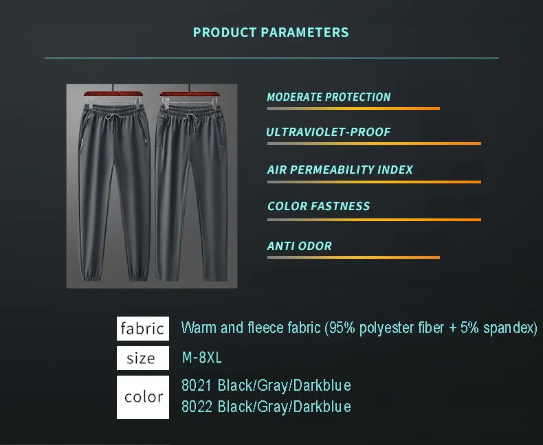 Warm Waterproof Running Jogging Athletic Pants for Men and Women