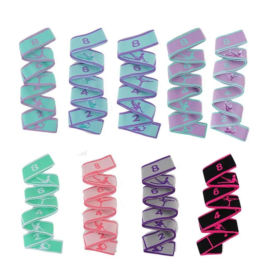 Yoga Stretching Belt Band Elastic Resistance Band For Fitness Home Workouts