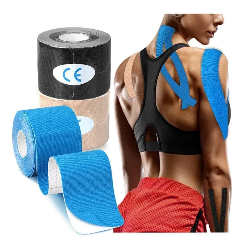 5-10 cm Sports Tape Muscle Kinesiology Pain Relief Strain Patch Athletic Recovery Bandages