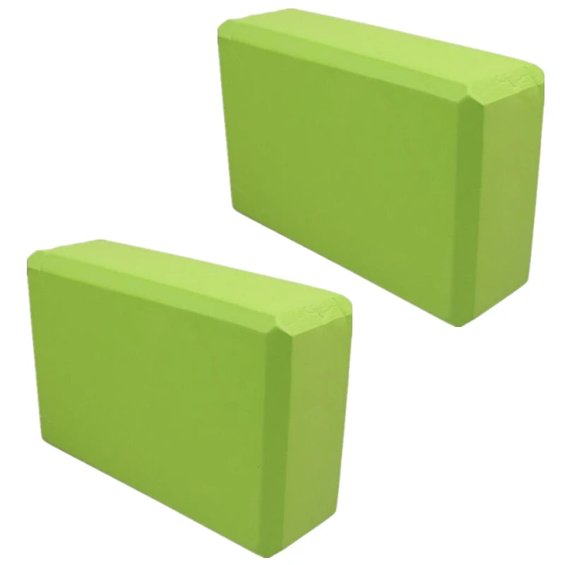 2 Pack Gym Blocks Foam Brick Training Exercise Fitness Equipment Yoga Blocks