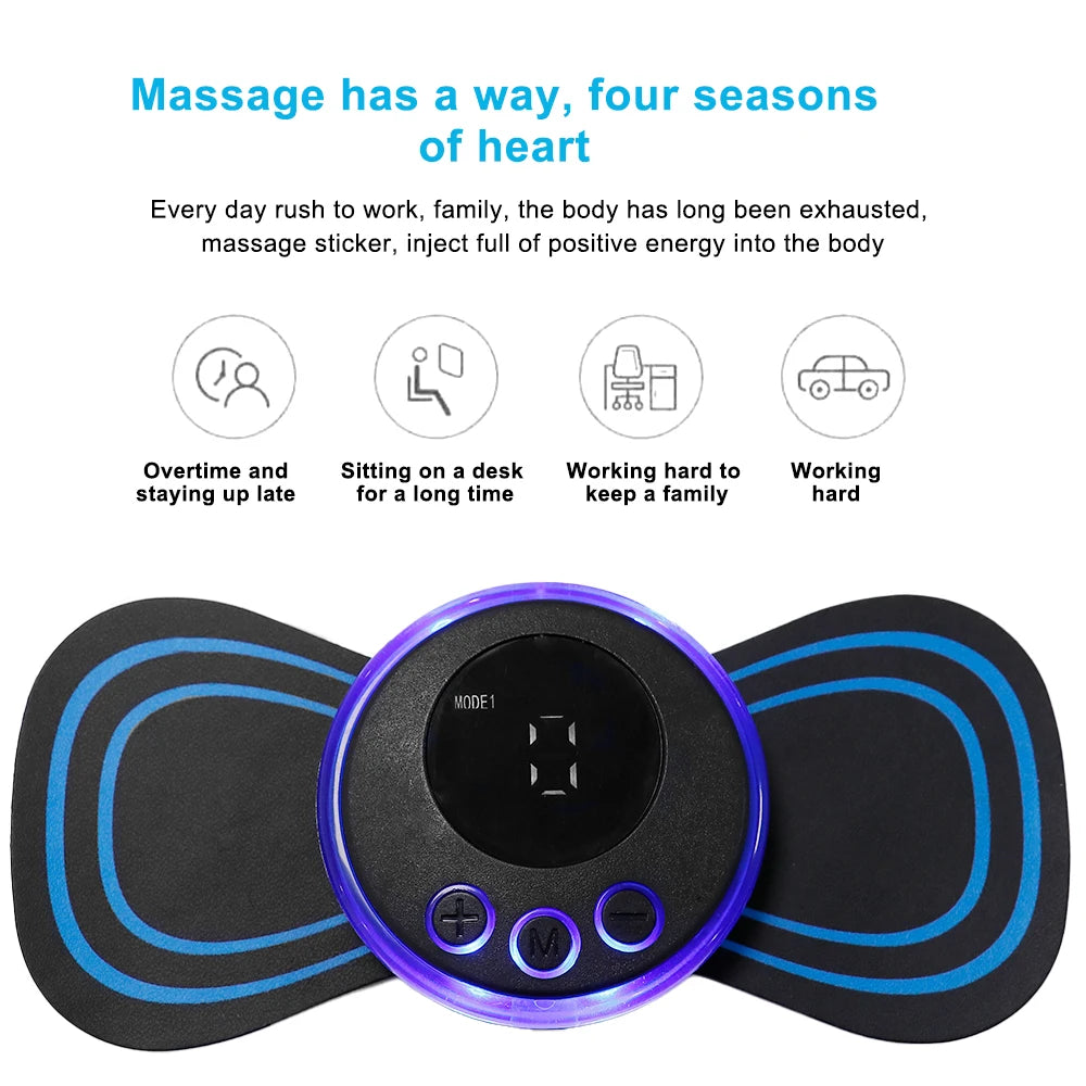 Mini Neck Massager Portable Electric Relief Device