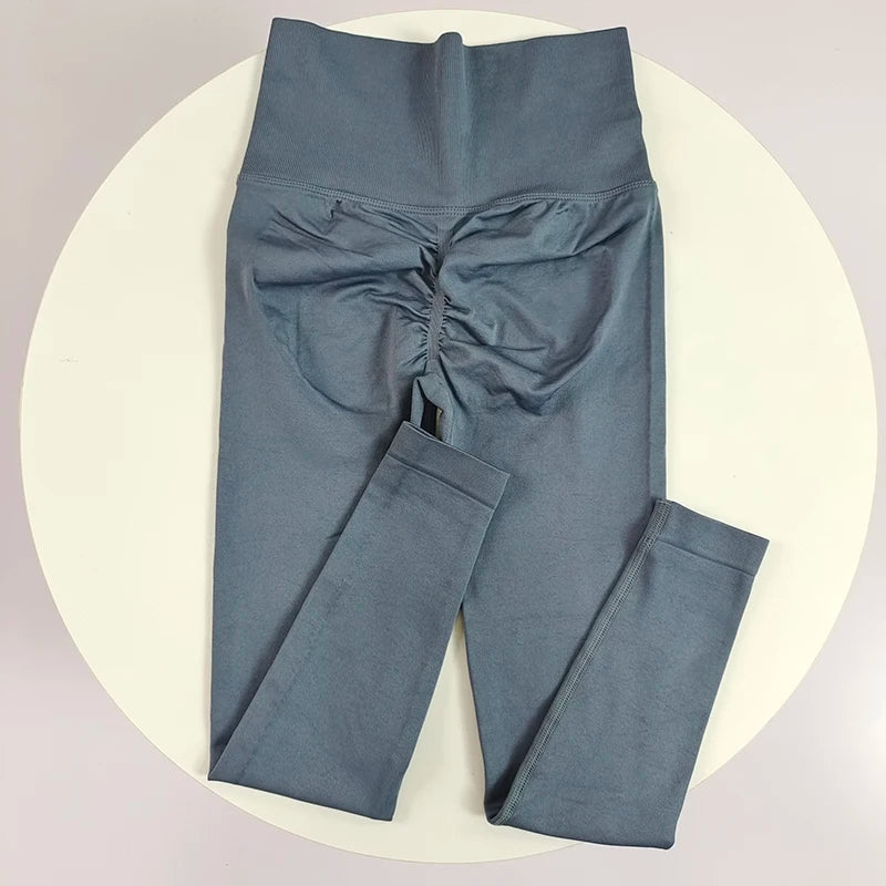 High Elastic Seamless Yoga Leggings - Women Fitness Quick Dry Push Up Sports Pants