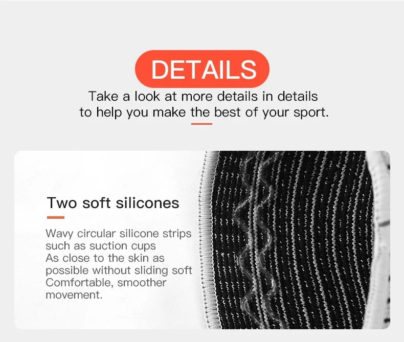 Silicone Knee Pads Strap Patella Support Knee Brace