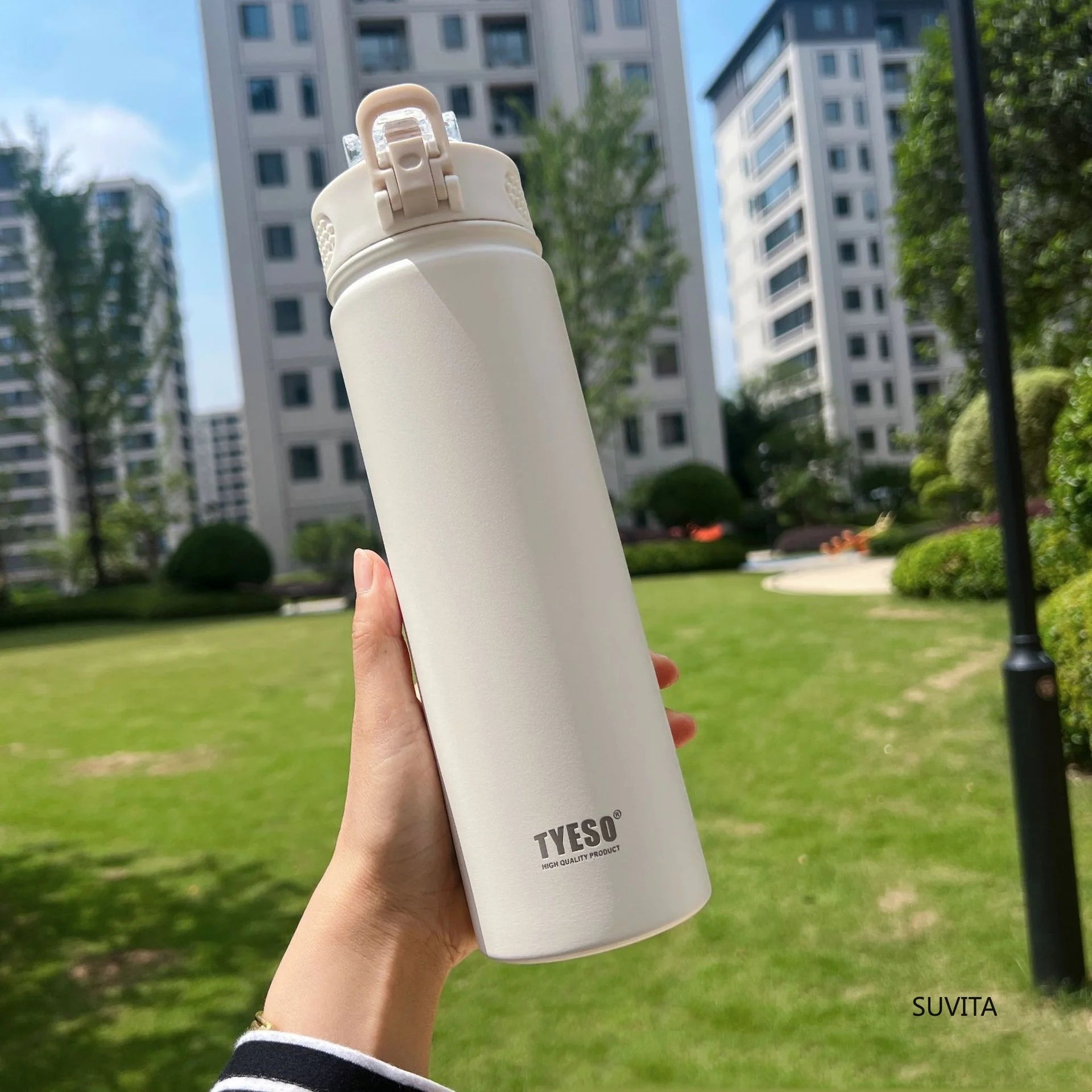600ML/750ML Thermos Water Bottle With Straw Stainless Steel Thermal Keeps Cold and Heat