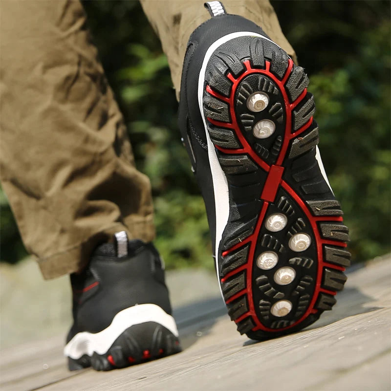 Men's Waterproof Hiking Shoes Outdoor Leather Sports Shoes