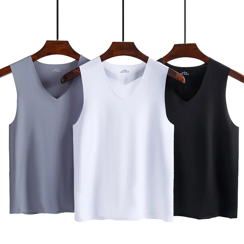 Men's Sleeveless Breathable Tank Top for Fitness and Sports