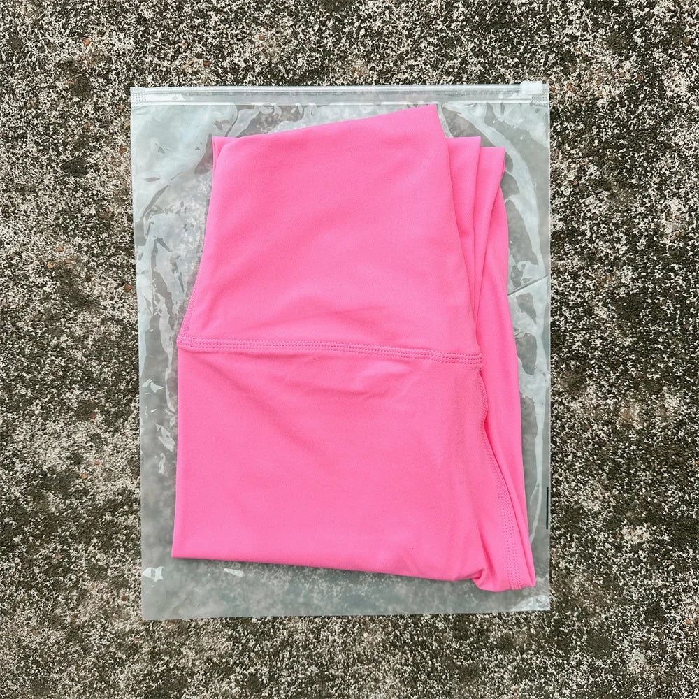 Solid Color High Waist Yoga Leggings For Women