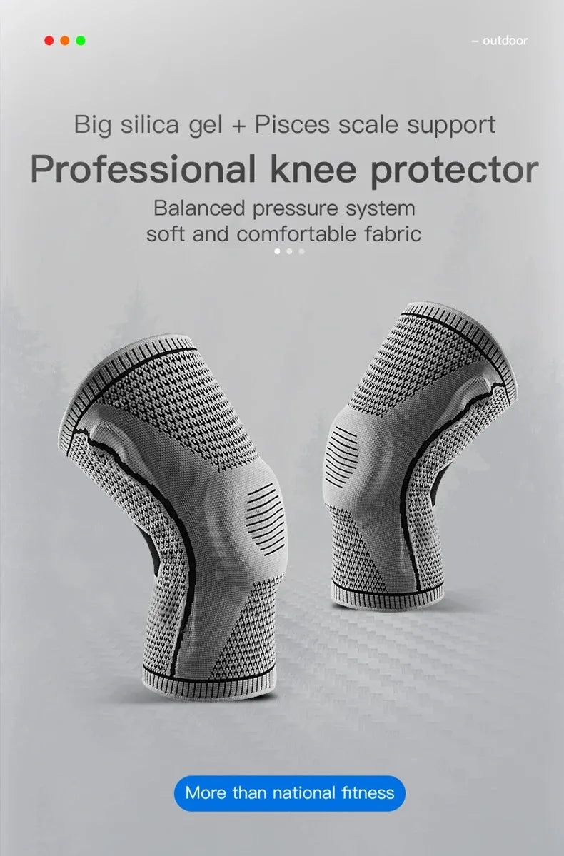 Silicone Knee Pads Strap Patella Support Knee Brace