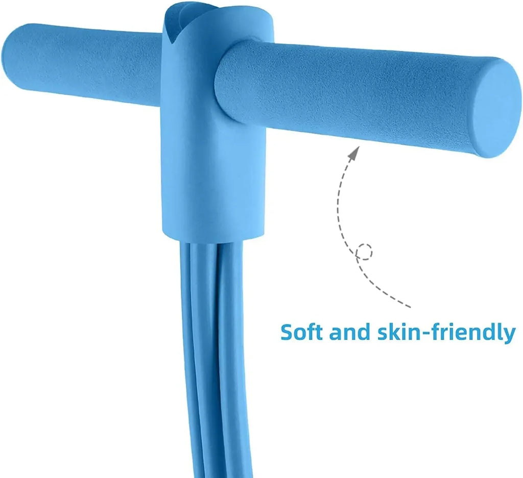 Resistance Band Tensioner with Non-Slip Handles - Home Fitness Equipment for Abdominal Muscle Training