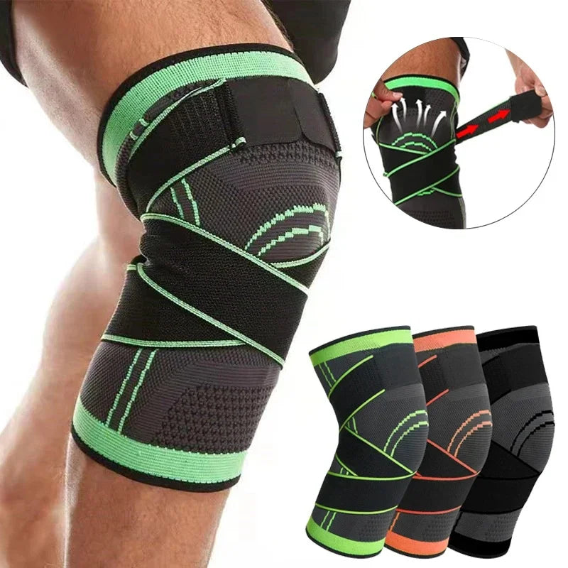 Knee Compression Brace with Adjustable Straps for Working Out