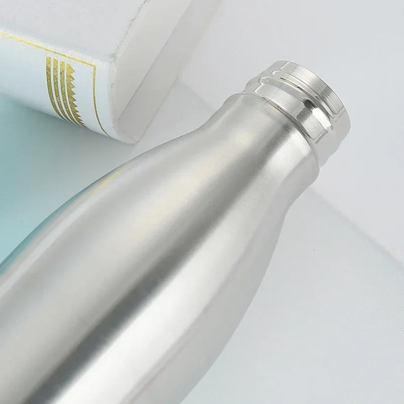 0.75/1 Liter Stainless Steel Water Bottle For Outdoor Camping Hiking Sports