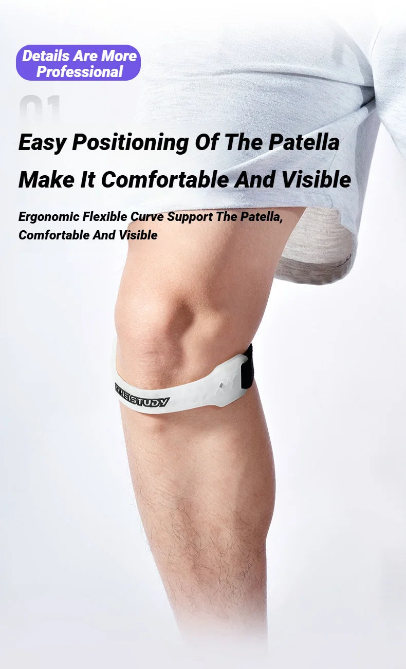 Adjustable PVC Knee Patellar Band Tendon Support Brace for Sports