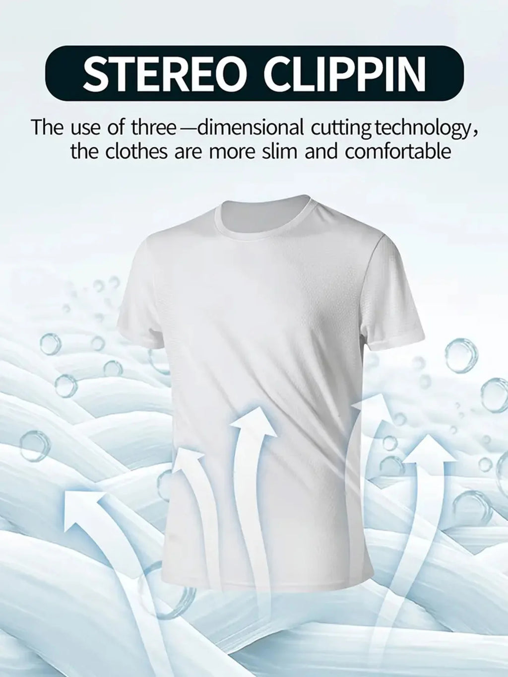 White T-Shirt 4-Pack Breathable for Fitness and Running