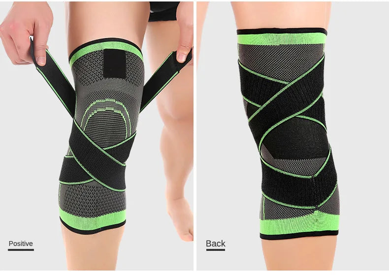 Knee Compression Brace with Adjustable Straps for Working Out