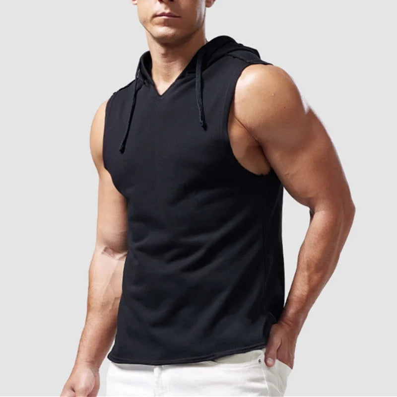 Men's Hooded Tank Top For Fitness