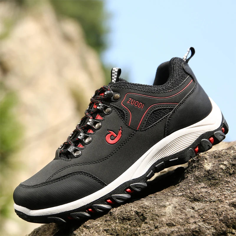 Men's Waterproof Hiking Shoes Outdoor Leather Sports Shoes
