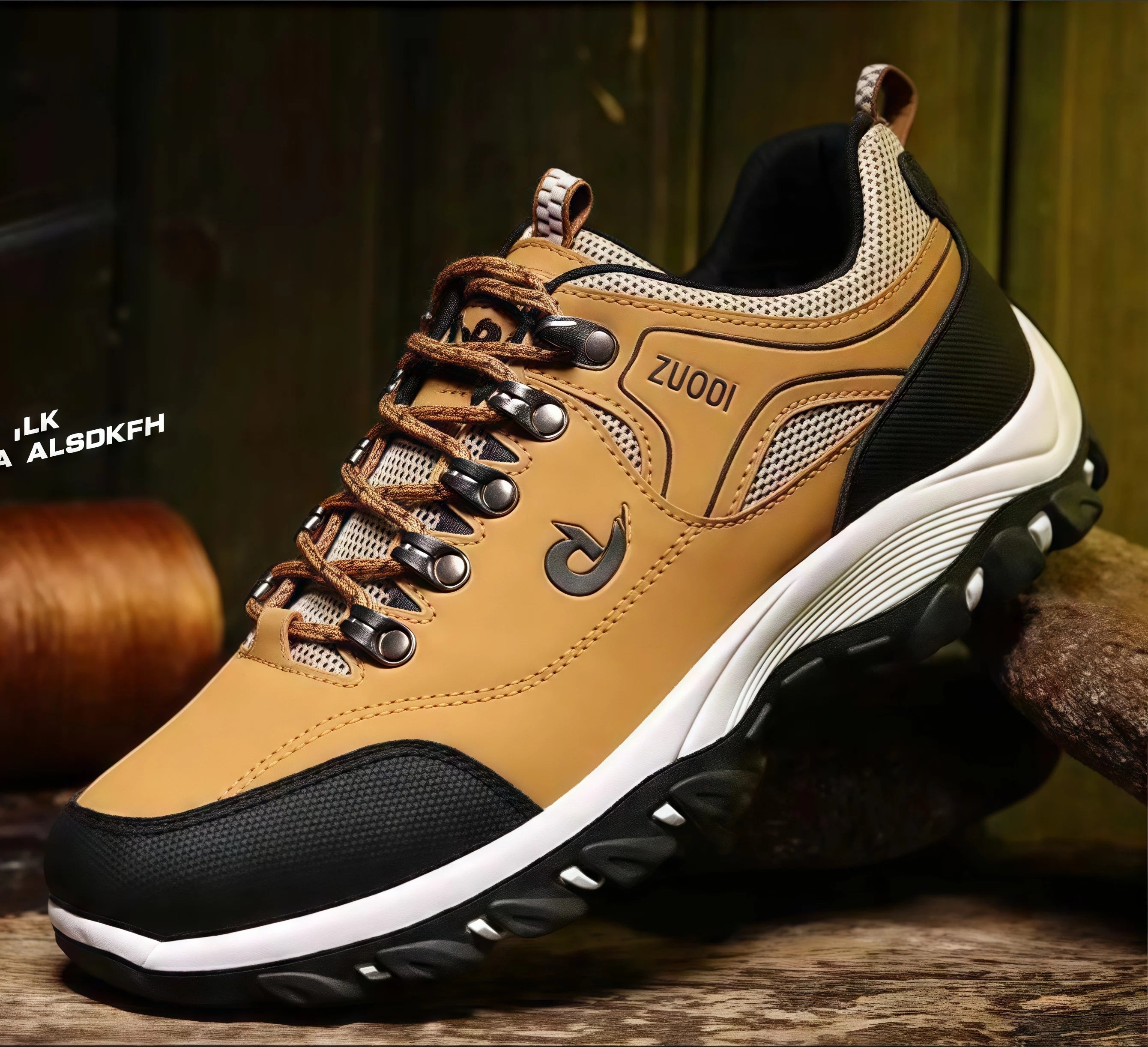 Men's Waterproof Hiking Shoes Outdoor Leather Sports Shoes