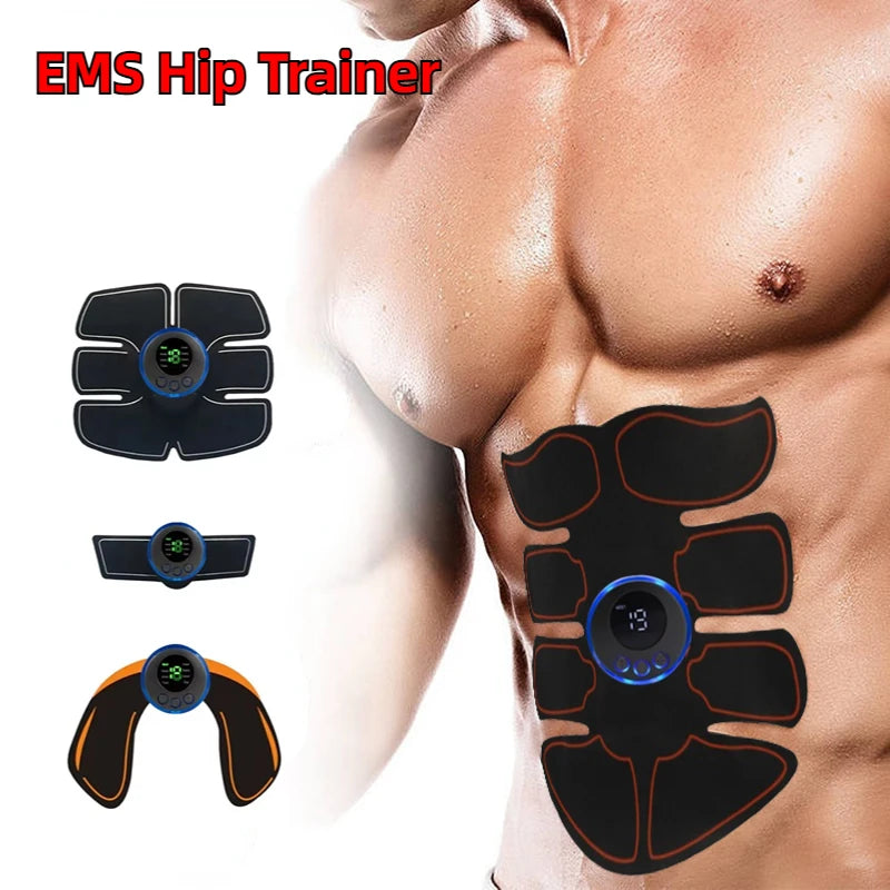 Electric Muscle Stimulator EMS Wireless Buttocks Hip Trainer Abdominal ABS Stimulator