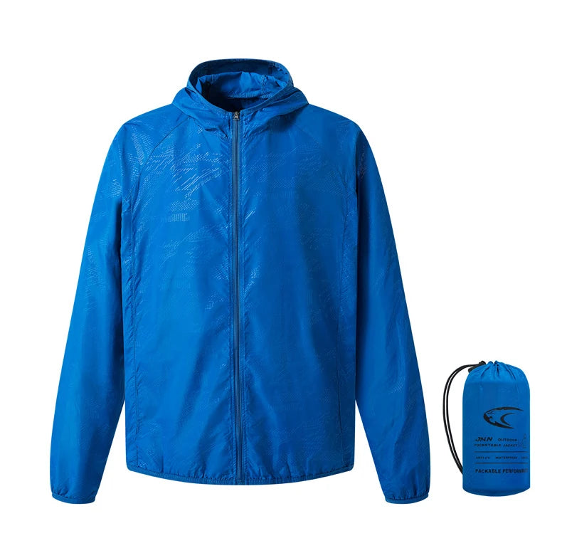 Men's Women's Waterproof Hiking Jacket Windbreaker Outdoor Coat