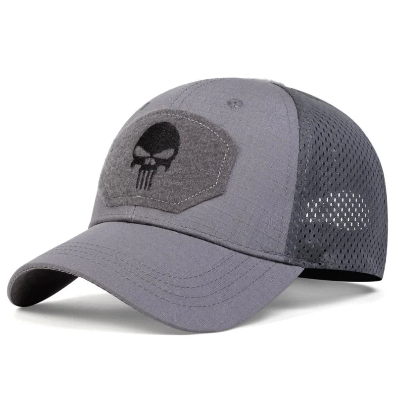 Unisex Skull Embroidery Cap