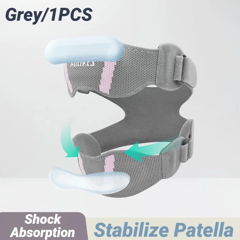 Patella Knee Strap With Silicone Pad For Patellar Tendon Support Adjustable Compression Sports Brace