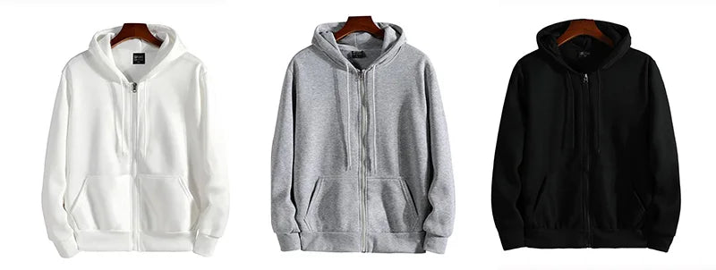 Zipper Hoodie For Men Casual And Fitness